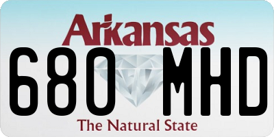 AR license plate 680MHD