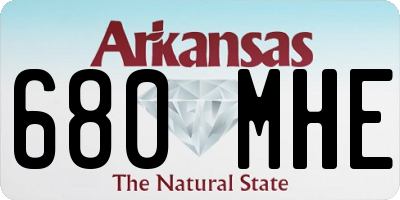 AR license plate 680MHE