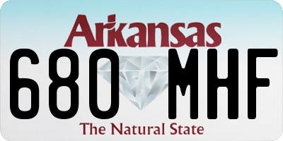 AR license plate 680MHF