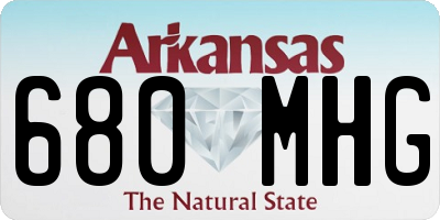 AR license plate 680MHG