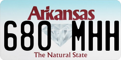 AR license plate 680MHH