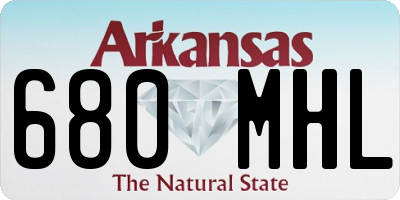 AR license plate 680MHL