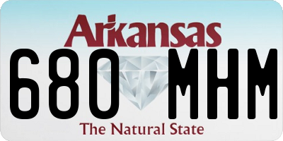 AR license plate 680MHM