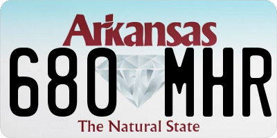 AR license plate 680MHR