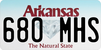 AR license plate 680MHS