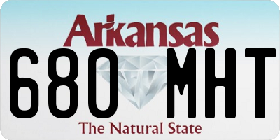 AR license plate 680MHT