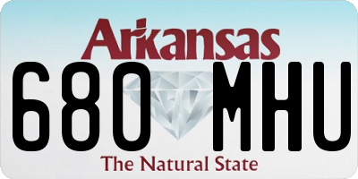 AR license plate 680MHU