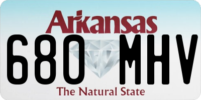 AR license plate 680MHV