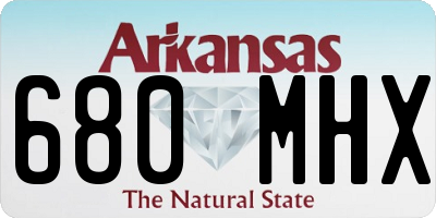 AR license plate 680MHX