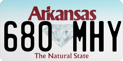 AR license plate 680MHY