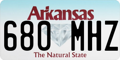 AR license plate 680MHZ