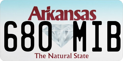 AR license plate 680MIB
