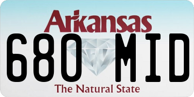 AR license plate 680MID