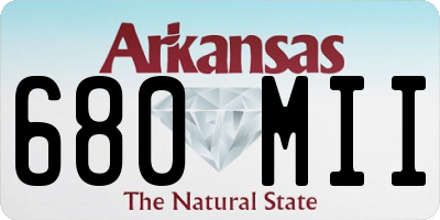 AR license plate 680MII
