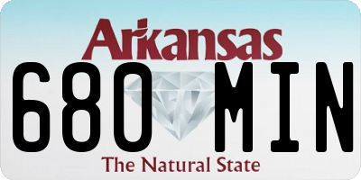 AR license plate 680MIN