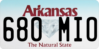 AR license plate 680MIO