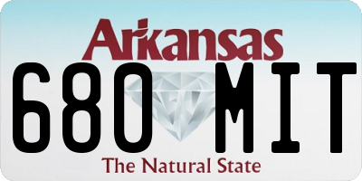 AR license plate 680MIT