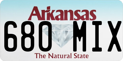 AR license plate 680MIX