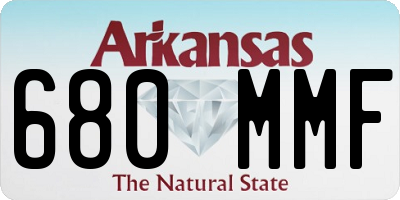 AR license plate 680MMF