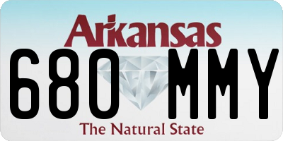 AR license plate 680MMY