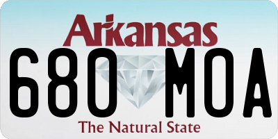 AR license plate 680MOA