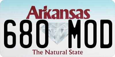AR license plate 680MOD