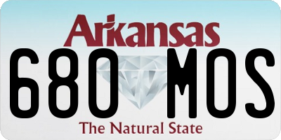 AR license plate 680MOS