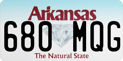 AR license plate 680MQG