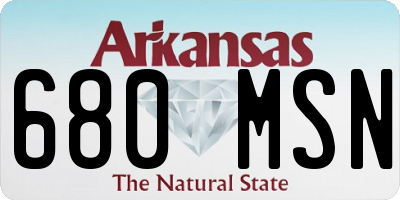AR license plate 680MSN
