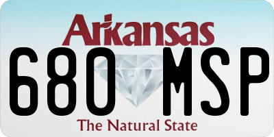 AR license plate 680MSP