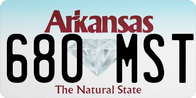 AR license plate 680MST