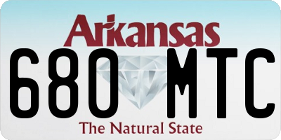 AR license plate 680MTC