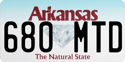 AR license plate 680MTD