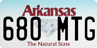 AR license plate 680MTG