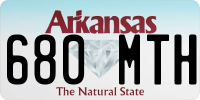 AR license plate 680MTH