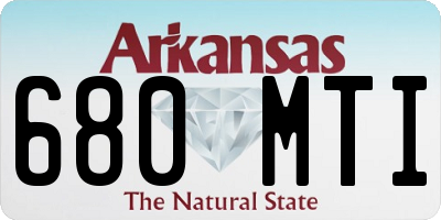 AR license plate 680MTI