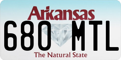 AR license plate 680MTL