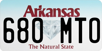 AR license plate 680MTO