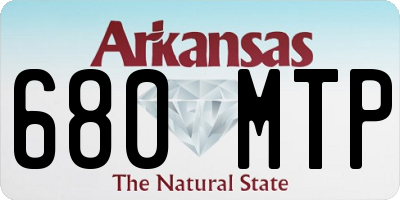 AR license plate 680MTP