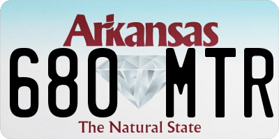 AR license plate 680MTR