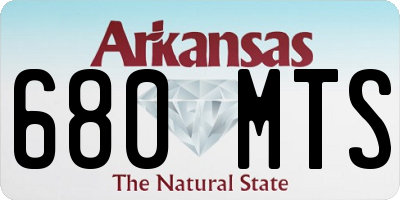 AR license plate 680MTS