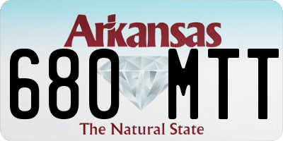 AR license plate 680MTT