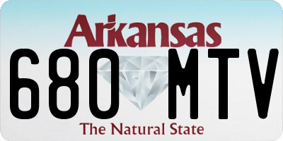 AR license plate 680MTV