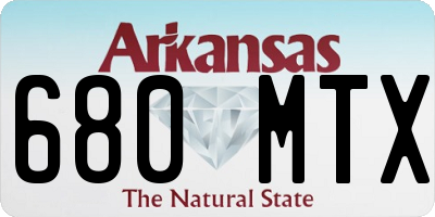 AR license plate 680MTX