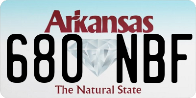 AR license plate 680NBF