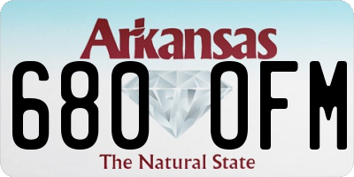 AR license plate 680OFM