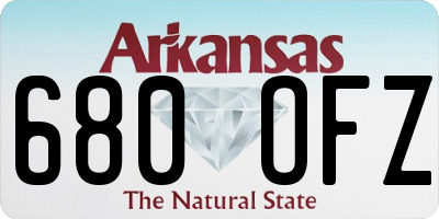 AR license plate 680OFZ