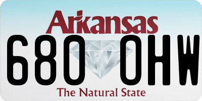 AR license plate 680OHW