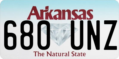 AR license plate 680UNZ