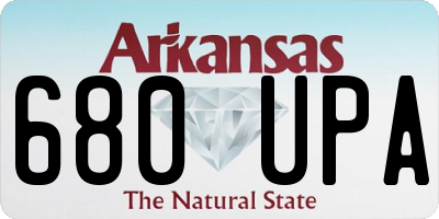 AR license plate 680UPA